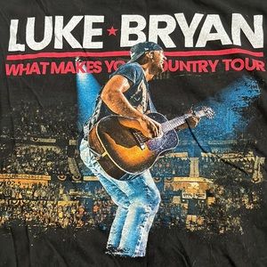 Luke Bryan WHAT MAKES YOU COUNTRY TOUR Size: XL Color:‎ Black